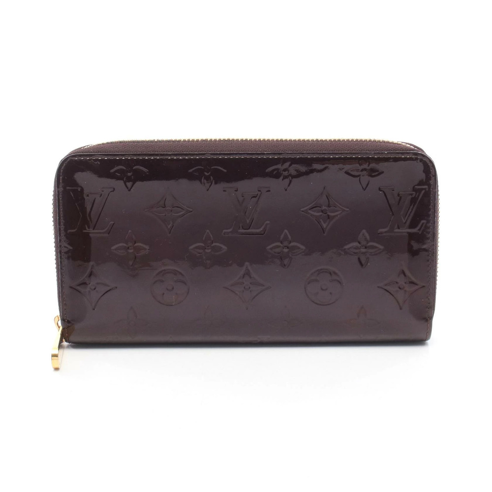 Louis Vuitton Zippy Wallet Monogram Amarante Round Long Leather Purple